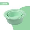 Bacia de Plástico Cor Sólida Estilo Nórdico para Uso Doméstico, Lavatório, Bacia para Lavar Vegetais, Grande Capacidade de 32cm, Espessada e Resistente a Quedas
