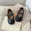 Zapatos Casuales de Cuero para Niñas 2025 Verano Nuevos Simples Versátiles Estilo Coreano Suela Suave Zapatos Bajos para Bebé Antideslizantes Zapatos de Una Sola Pieza