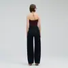 Calça jeans original na cor, estilo francês, lisa, resistente a rugas e com cores firmes, calça banana feminina em formato cocoon, novo produto primavera/verão 2026