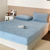 Leite algodão cama chapéu única sólida cor colcha colchão protetor única peça de cama de casal lençol 1.5/1.8m roupa de cama