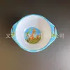 Tazón de Imitación de Porcelana Binaural Tazón para Bebé Tazón para Niños Tazón para Comer Alimentos Complementarios de Bebé de Melamina Tazón para Arroz