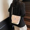 Bolsos para Mujer 2025 Nuevo Estilo Bolso Satchel Tipo Cubo, Elegante a la Moda, Bolso de Hombro Estilo Coreano, Bolso Cruzado Moderno y Versátil