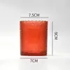 Taza de Vidrio para Velas con Encaje en Relieve para Velas Aromáticas Taza de Velas de Alto Valor Ambiente Festivo Frasco para Velas Taza Vacía para Velas