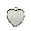 Accesorios para joyería DIY material aleación de zinc base base corazón de amor accesorios de colgante base