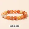 Pulseira de Contas Redondas de Jade Verde Natural Especificações Completas Jade Quente e Úmido Pulseira de Laço Único Estilo Chinês Acessórios Masculinos e Femininos Atacado