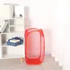 Nuevo en stock cesta de lavandería nueva cesta plegable para ropa sucia color sólido malla transpirable cesta de almacenamiento de ropa al por mayor en stock