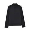 Camada Base Térmica de Meio Zíper com Gola Alta de Manga Longa Aquecida Quente Outono e Inverno Feminino Slim Fit Top Esportivo