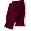 Guantes de cachemira de color liso estilo coreano, diseño unisex, tejidos, cálidos y resistentes al frío, con diseño sin dedos y de punto calado, modernos y versátiles