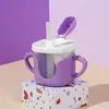 Yue Disi suministra directamente Vaso de leche para bebé con asa Vaso resistente a caídas para niños Vaso con pajita bonito transfronterizo