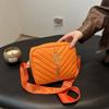 Nicho Design Rhombic Small Bag Mulheres Outono 2024 Novo Estilo Ocidental Elegante All-match Cadeia Ombro Crossbody Bolsa