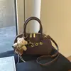 2025 Nuevo Bolso de Concha Bolso de Mano Hebilla de Cinturón Retro de Bolos Doble Cremallera Bolso de Mano Bolso de Hombro Bolso Cruzado