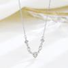 Collar Versátil de Plata de Ley S925 con Elemento Geométrico de Circonita Joyería Elegante de Nicho Cadena para Clavícula de Gama Alta Accesorios de Lujo Accesibles