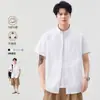 Camisa de Manga Corta para Hombre 2026 Nueva Verano Casual Estilo Americano Holgada Camisa de Trabajo Chaqueta para Hombres Adolescentes