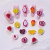 Celebridade da internet estilo popular acessórios para nail art de frutas fatiadas simulação pequenos acessórios de resina presilha de cabelo diy decoração de unha banana