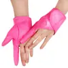 Guantes de Pu de Tres Dedos Cosplay Guantes Sexy Pole Dance Actuación Escénica Juego de Roles Guantes de Cuero
