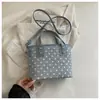 Bolsos de nicho transfronterizos para mujer, nuevo bolso de hombro tipo cubo de lunares de moda otoño 2026, bolso cruzado para el día a día