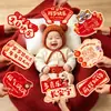 Accesorios para la celebración del cumpleaños de un bebé de un año, accesorios para fotos, decoraciones de cumpleaños, adornos de mesa, letreros de pie, suministros para celebración de un año