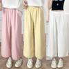 Pantalones de pierna ancha talla grande 100 kg Verano Nuevo Sencillo Fresco Encaje Pantalones Cortos 7637