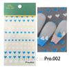 Nuevas pegatinas de uñas transfronterizas al por mayor 5D micro-talladas tridimensionales verano flor fresca Flor adhesiva pegatinas de uñas