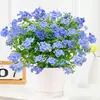 Plántulas de Flor Grande Copo de Nieve Azul, Plantas Trepadoras, Flores Frescas para Jardín de Balcón, Plantas de Bonsái, Plantas de Floración de Cuatro Estaciones en Maceta para Uso Interior y Exterior