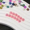 Perlas sueltas de imitación de perla semiesféricas de ABS multicolor para joyería hecha a mano DIY, accesorios suministrados directamente por el fabricante