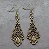 Joyería Popular Transfronteriza Europea y Americana Joyería Hecha a Mano Simple Retro Pendientes Colgantes con Diseño Hueco