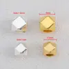 Cobre Chapado en Oro de 18 Quilates Rombos Poligonales Cuentas Serie Geométrica DIY Pulsera de Nicho Cuentas Sueltas Accesorios para Joyería
