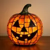 Linterna de calabaza de Halloween estilo Tiffany, producto nuevo transfronterizo