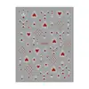 Redanco Nuevo Avión 3D Ins Popular Pegatinas para Uñas Arte de Uñas Estampado en Caliente Luna Estampado en Caliente Corazón Plateado Pegatinas para Uñas Dh-958