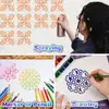 Plantilla Nueva para Pintar Mandalas Tablero Hueco para Mascotas Molde DIY Pintado a Mano Tablero Stencil para Graffiti en Spray para Niños