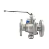 Válvula de Bola con Brida Hugong de Shanghái Q47Y-16Rl Válvula de Bola de Acero Inoxidable de Gran Flujo Estándar Nacional Sellado Duro Válvula de Bola 316L