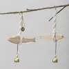 Adornos Colgantes de Madera Maciza Transfronterizos, Carrillones de Viento de Peces Pequeños, Cascabeles de Madera de Peces, Decoraciones de Pared, Decoración del Hogar, Regalos para Otros