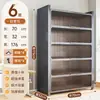 Armário de Armazenamento de Aço Prateleira de Armazenamento Doméstico Estante de Livros para Quarto Armário de Armazenamento Multi-Camadas de Piso para Varanda com Porta Armário de Armazenamento para Sala de Estar
