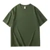 Camiseta personalizada de manga corta de algodón 100% de 200g para hombre en azul Klein brillante, corte holgado, cuello redondo, manga corta, camiseta de verano para mujer 100% algodón con estampado