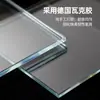 Aquário de Vidro com Cinco Linhas de Cristal Dourado para Uso Doméstico, Aquário Pequeno de Mesa para Sala de Estar, Fornecimento Direto do Fabricante