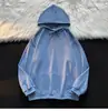 Sudadera con capucha lisa de color liso, holgada, talla M-XL, exportación transfronteriza para hombre (Sin Polar)