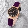 Relógio Feminino Popular Transfronteiriço Relógio Digital de Pulseira da Moda Céu Estrelado Relógio de Quartzo de Vidro Simples Retrô Feminino