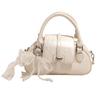 Bolsa Shell Transversal de Ombro para Deslocamento Diário, Design de Moda Coreano Nicho Novo 2025, Cor Sólida