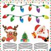 RFM047 Lâmpada de Luz Magnética Refletiva de Natal Corpo de Carro Boneco de Neve Papai Noel Adesivo Decorativo Magnético Refletivo