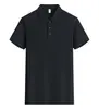 Camisas Polo de Trabalho de Alta Qualidade Feitas Sob Medida em Algodão de Xinjiang com Gola Reversível e Mangas Curtas, Camisas Promocionais, Camisetas de Trabalho Transfronteiriças de Tamanho Europeu com Texto Impresso