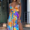 Vestido de Primavera 2025 Folha Nova com Elasticidade em Quatro Direções Boêmio Sem Alças Sem Alças que Arrasa no Chão para Mulheres