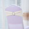 Atacado elástico decorativo encosto de cadeira Flor fivela de strass alça hotel casamento cadeira fivela de strass alça conjunto de mesa e cadeira