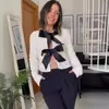 Abrigo largo con manga larga y cuentas de lazo 2023 AliExpress otoño e invierno nuevo cuello redondo estilo europeo y americano abrigo corto