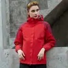 Roupas de Montanhismo Duas Peças Jaqueta Quente à Prova de Vento de Inverno Roupas de Exterior Roupas de Trabalho Jaqueta com Logo Estampado Homens e Mulheres