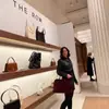 Bolso de Lujo Ligero Europeo y Americano Fila de Bolsos Bolso de Mano de Piel de Vaca de Capa Superior Nicho Gran Capacidad Bolso Tote para Viajar