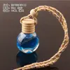 Perfume para coche, fragancia ligera de larga duración, aceite esencial de aromaterapia para coche, botella de perfume redonda plana, colgante de perfume para coche para hombre, venta al por mayor