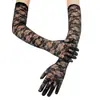 Mangas de Protección Solar Transfronterizas Verano Largas Halloween Mangas para Brazos Encaje Elegante Finas Mujeres Conducir Transpirables Guantes sin Dedos
