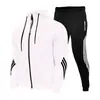 Novo conjunto esportivo casual masculino para primavera e outono, jaqueta masculina, conjunto moderno e estiloso estilo coreano