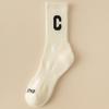 Medias de Tiburón para Mujer Tubo Medio Ins Trendy Primavera y Otoño Calcetines de Algodón para Pareja Celebridad de Internet Calcetines para Hombre Otoño e Invierno con Forro Polar Grueso