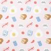 Categoría a algodón algodón en rama estampado marca de agua doble cara tejido calicó camiseta para niños babero tela para ropa